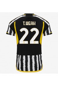 Juventus Timothy Weah #22 Jalkapallovaatteet Kotipaita 2023-24 Lyhythihainen